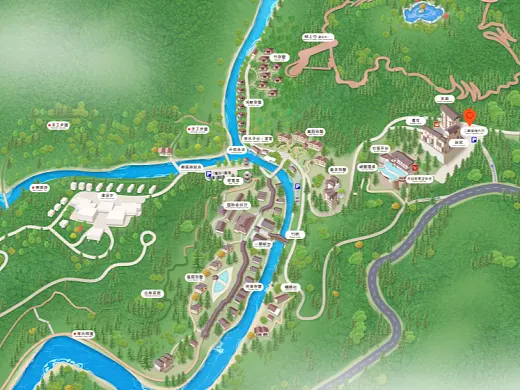 郎溪结合景区手绘地图智慧导览和720全景技术，可以让景区更加“动”起来，为游客提供更加身临其境的导览体验。